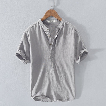 🔥Men's New Linen Casual Short-Sleeve Shirt