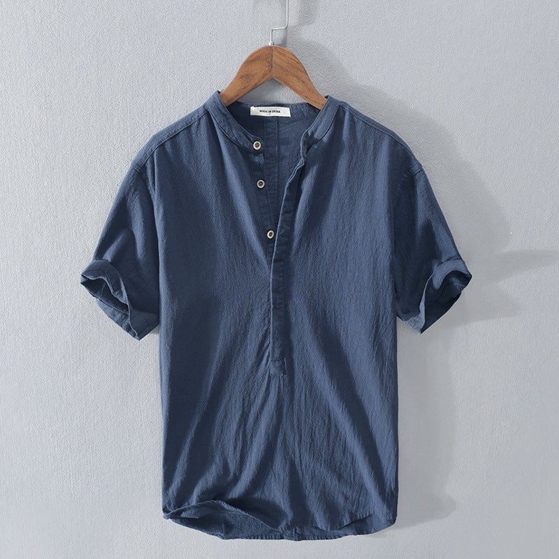 🔥Men's New Linen Casual Short-Sleeve Shirt