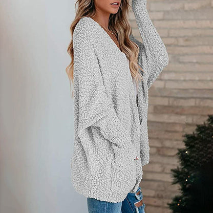 🎈Fashion new products🎈Open Front Long Sleeve Knitted Cardigans Sweater